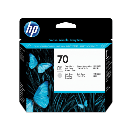 HP 70 DesignJet Photo Blackand Light Gray Standard Yield Printhead Original C9407A Single-pack C9407A