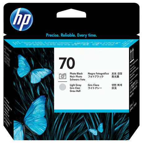 HP 70 DesignJet Photo Blackand Light Gray Standard Yield Printhead Original C9407A Single-pack C9407A