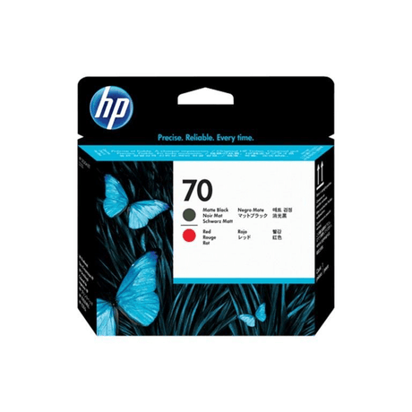 HP DesignJet 70 Matte Black and Red Original Printhead C9409A