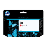 HP 70 130-ml DesignJet Red Printer Ink Cartridge Original C9456A Single-pack