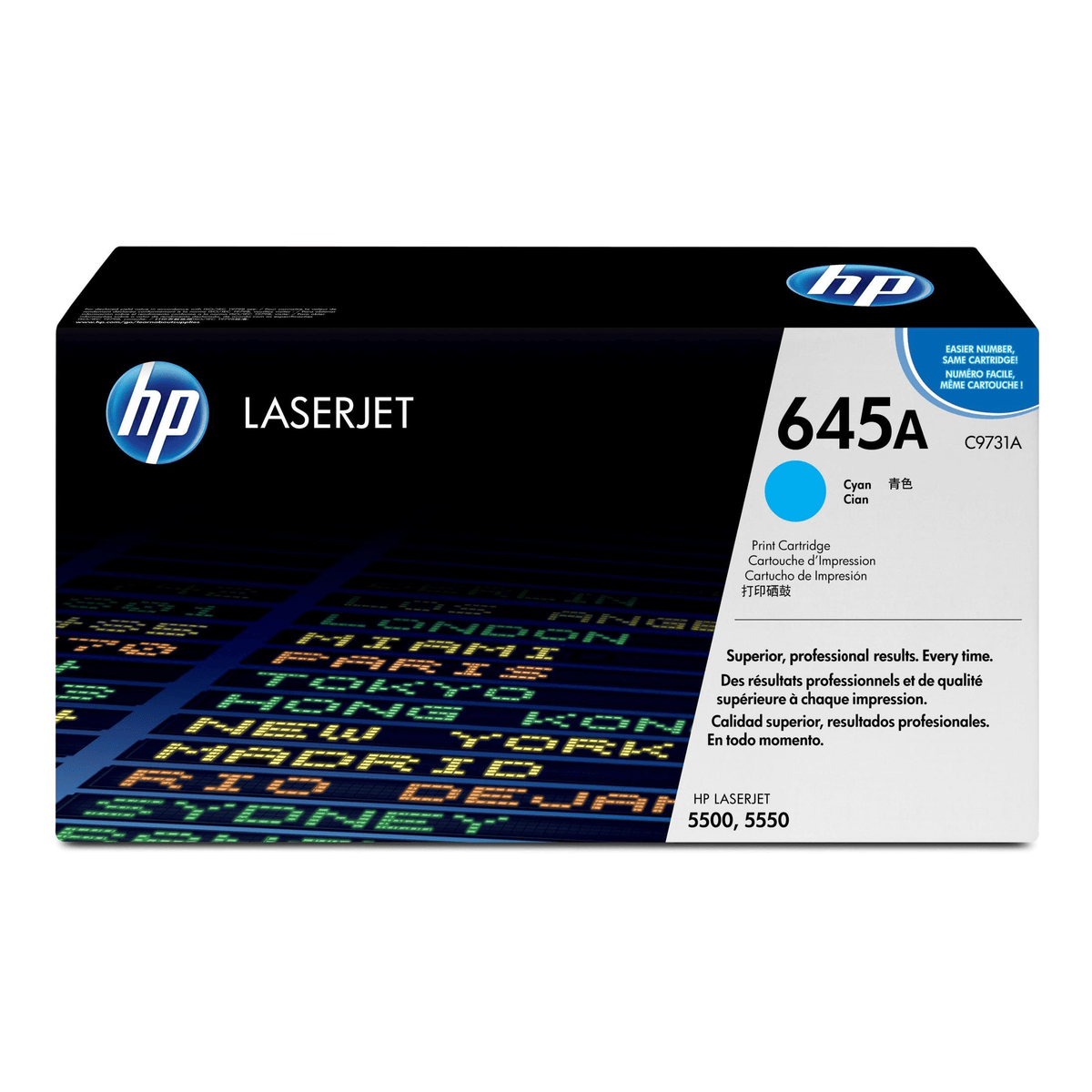 HP 645A Cyan Toner Cartridge 12,000 Pages Original C9731A Single-pack ...