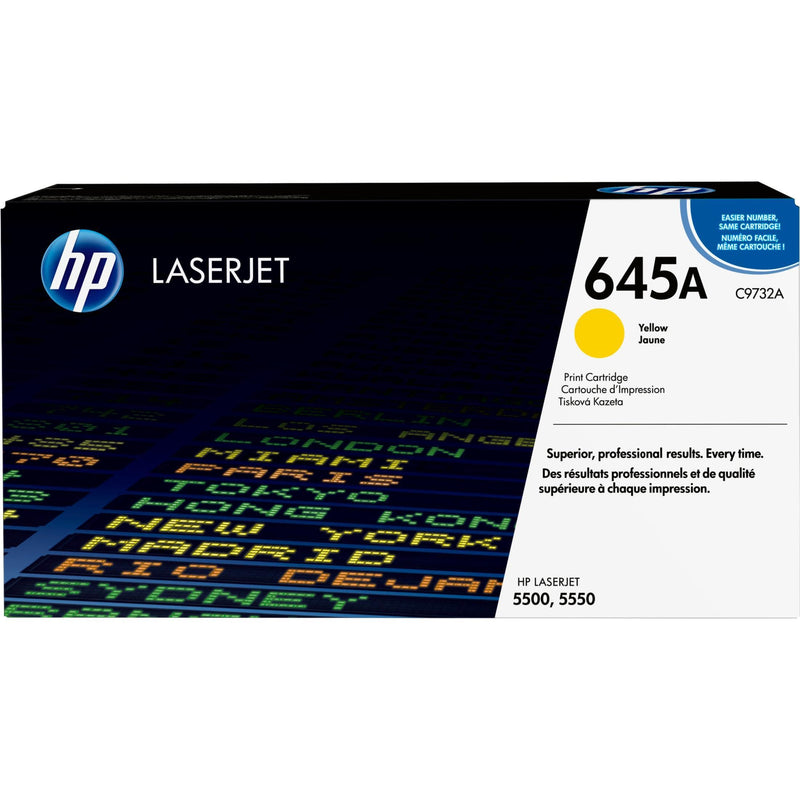 HP 645A Yellow Toner Cartridge 12,000 Pages Original C9732A Single-pack