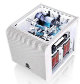 Thermaltake Core V1 Snow Edition Cube White PC Case CA-1B8-00S6WN-01