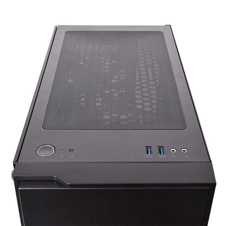 Thermaltake H100 TG Midi Tower Black PC Case CA-1L4-00M1WN-02