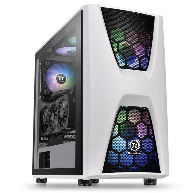 Thermaltake Commander C34 TG Snow ARGB Edition Midi Tower Black and White PC Case CA-1N5-00M6WN-00