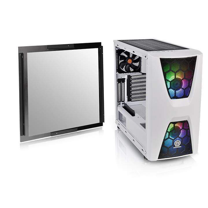 Thermaltake Commander C34 TG Snow ARGB Edition Midi Tower Black and White PC Case CA-1N5-00M6WN-00