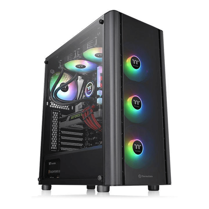 Thermaltake V250 TG ARGB Midi Tower Black Gaming PC Case CA-1Q5-00M1WN-00