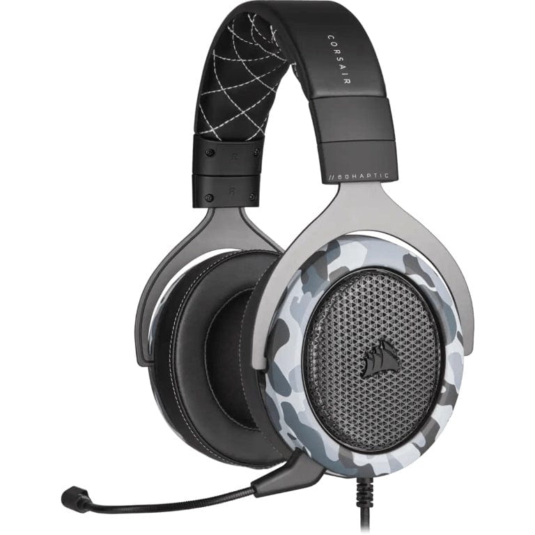 Corsair HS60 HAPTIC Stereo Wired Gaming Headset with Haptic Bass Camo CA-9011225-AP