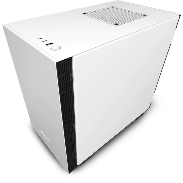 NZXT H210i Mini-ITX PC Case with Lighting and Fan control White-Black CA-H210I-W1