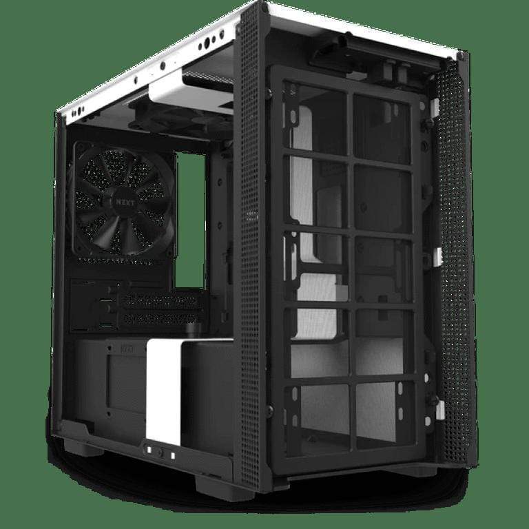 NZXT H210i Mini-ITX PC Case with Lighting and Fan control White-Black CA-H210I-W1