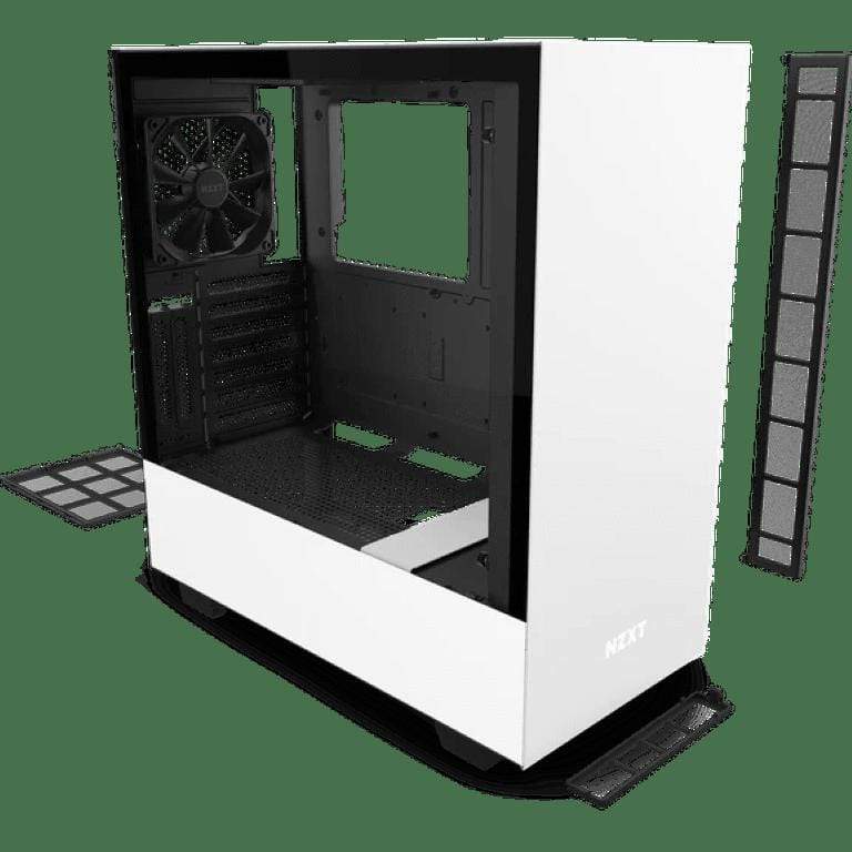 NZXT H510i Compact Mid-Tower with Lighting and Fan Control White-Black CA-H510I-W1