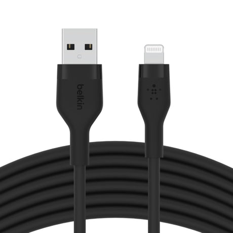 Belkin BoostCharge Flex USB-A Cable with Lightning Connector Black CAA008BT1MBK