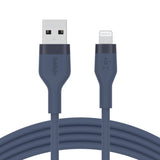 Belkin BoostCharge Flex USB-A Cable with Lightning Connector Blue CAA008BT1MBL