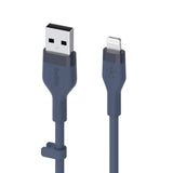 Belkin BoostCharge Flex USB-A Cable with Lightning Connector Blue CAA008BT1MBL