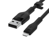 Belkin BoostCharge Pro Flex 1m USB-A Cable with Lightning Connector Black CAA010BT1MBK