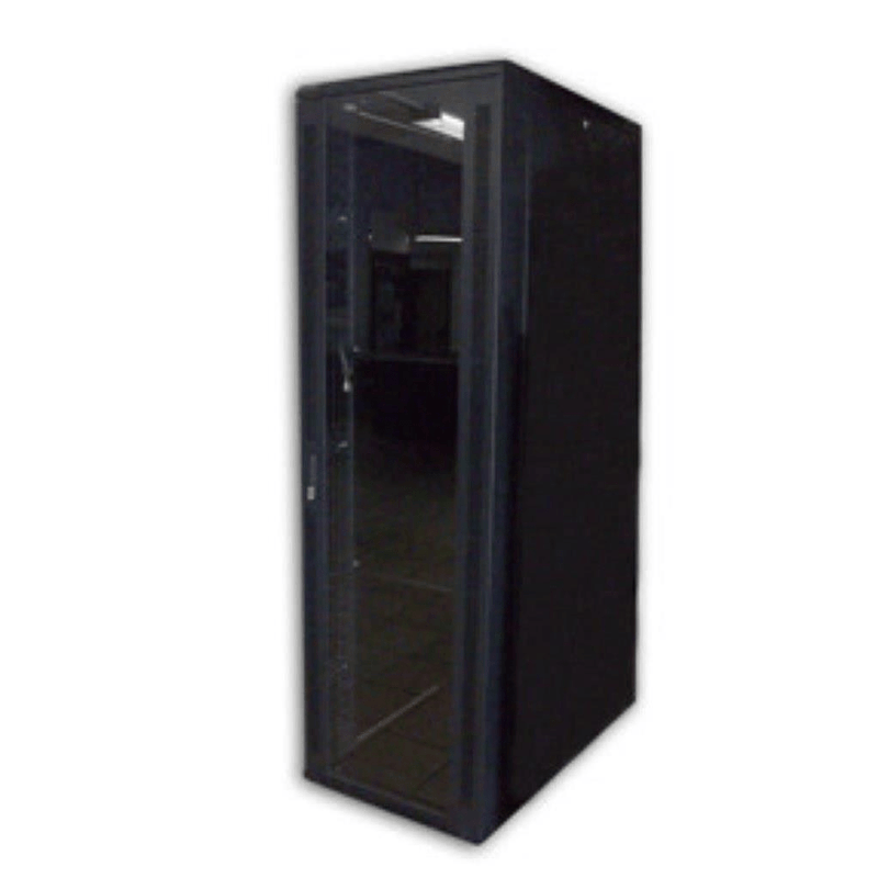 Acconet 27U 19 800mm Deep 2 Shelves 4 Fans Glass Door with Lock Cabinet CAB-27U800