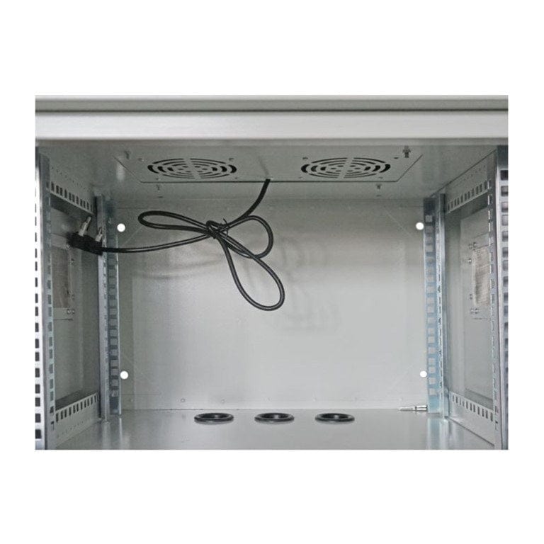 Scoop 6U 450mm Deep Outdoor Cabinet with 2 fans CAB-6UO