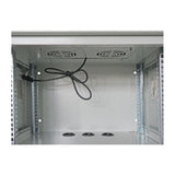 Scoop 6U 450mm Deep Outdoor Cabinet with 2 fans CAB-6UO