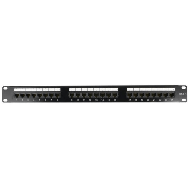 Cattex 24 Port CAT6 UTP Patch Panel CATPATCH624