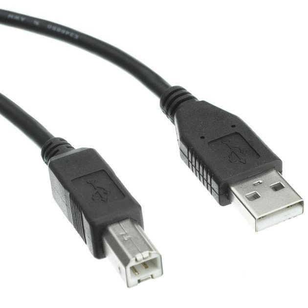 RCT Printer USB Type A Male to Type B Male Cable CATUSB1.8AB