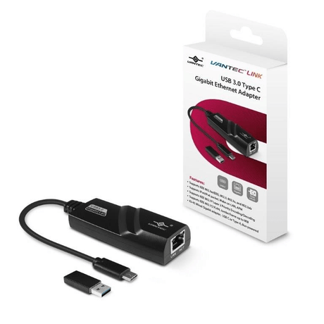 Vantec Link USB 3.0 Type C Gigabit Ethernet Adapter CB-CU310GNA