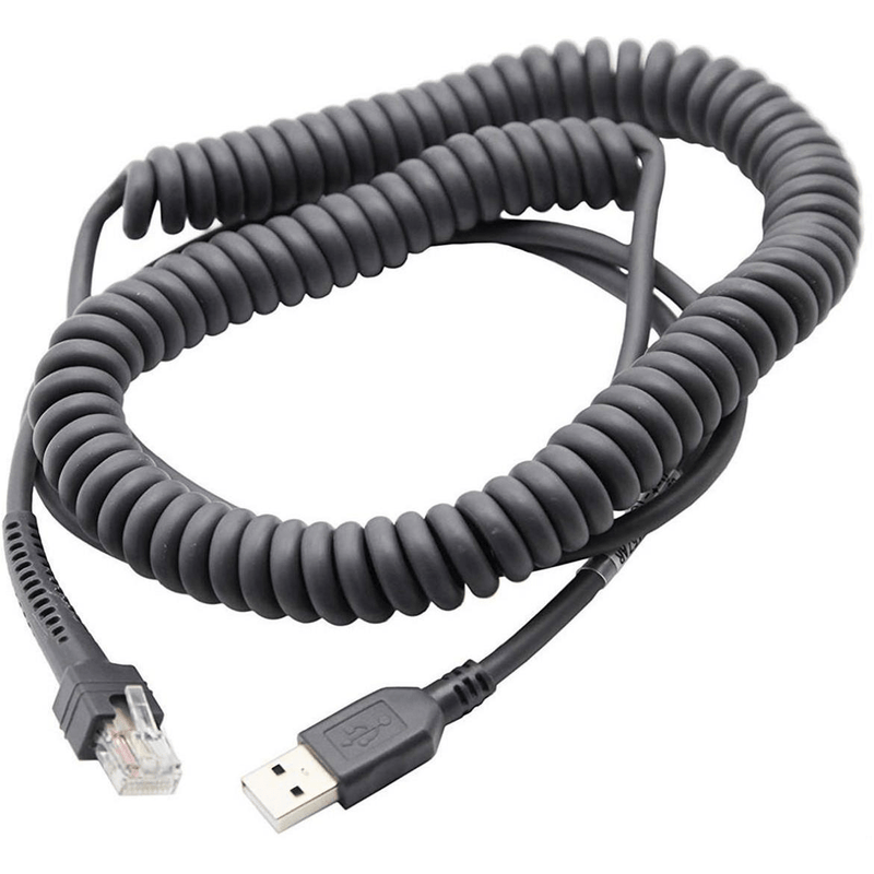 Zebra 2.7m Coiled USB Cable CBA-U12-C09ZAR