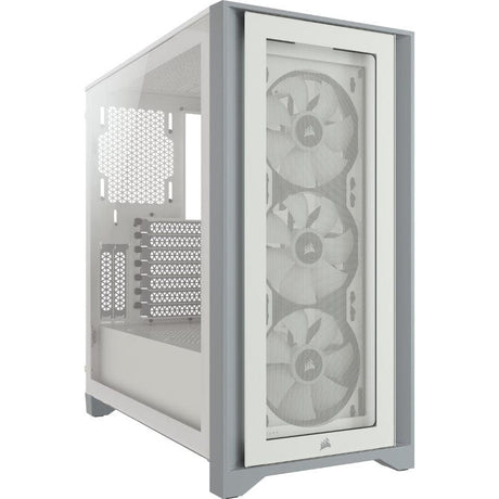 Corsair 4000X iCUE RGB Midi PC Tower White CC-9011205-WW