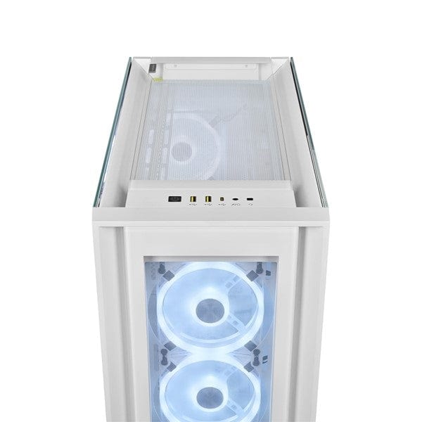 Corsair iCUE 5000X RGB QL Edition Mid Tower Gaming PC Case True White CC-9011233-WW