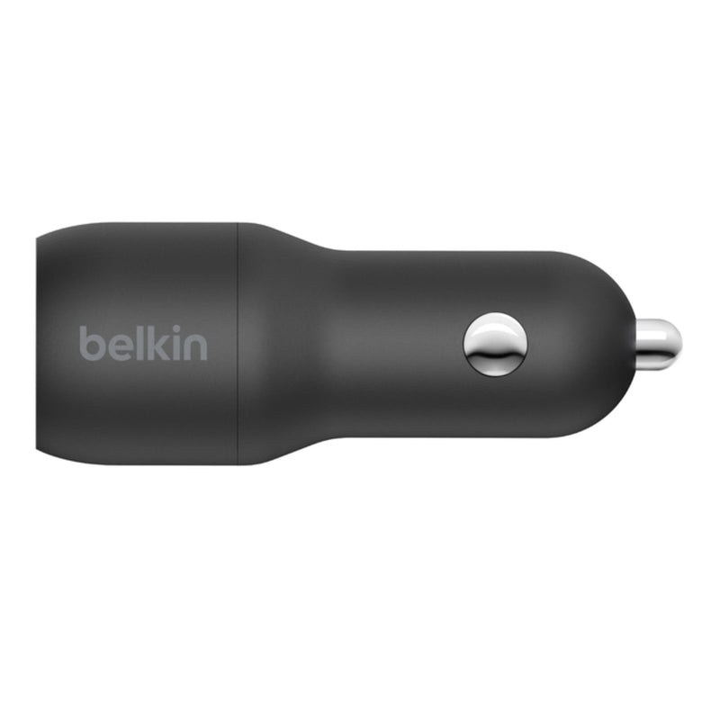Belkin 24W Dual USB-A Car Charger - Black CCB001BTBK