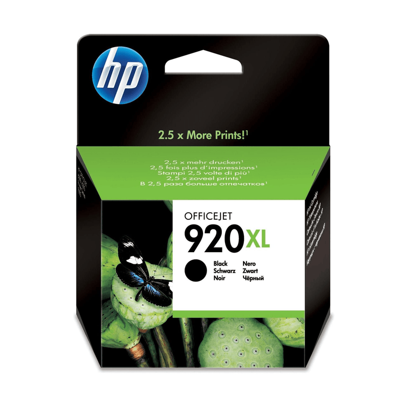 HP 920XL Black High Yield Printer Ink Cartridge Original CD975AE Single-pack