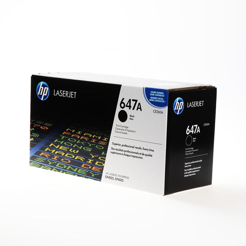 HP 647A Black Toner Cartridge 8,500 Pages Original CE260A Single-pack