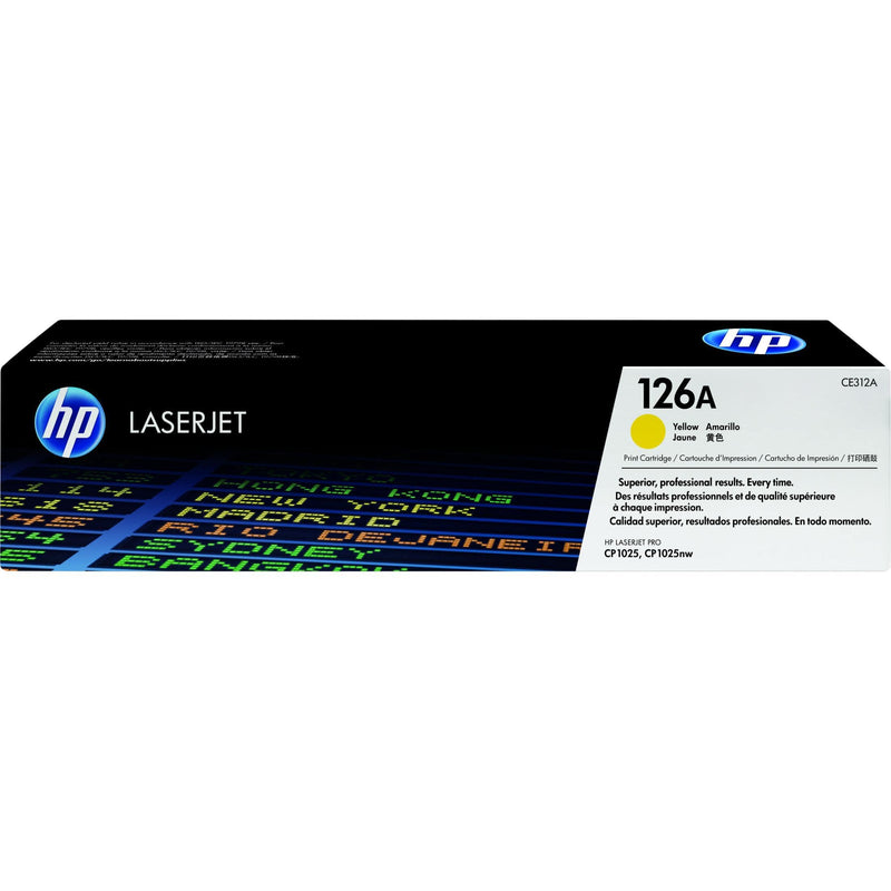 HP 126A Yellow Toner Cartridge 1,000 Pages Original CE312A Single-pack