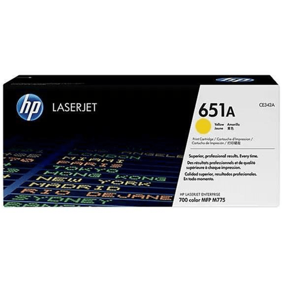 HP Contract Only 651A Yellow Toner Cartridge 16,000 Pages Original CE342AH Single-pack