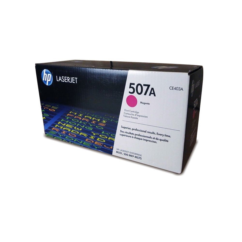 HP 507A Magenta Toner Cartridge 6,000 Pages Original CE403A Single-pack