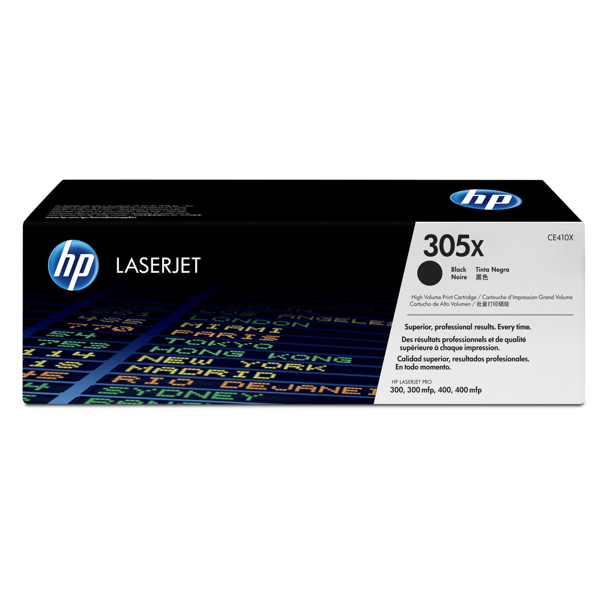 HP 305X Black Toner Cartridge 4,000 Pages Original CE410X Single-pack ...