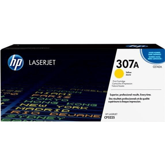 HP Contract Only 307A Yellow Toner Cartridge 7,300 Pages Original CE742AH Single-pack
