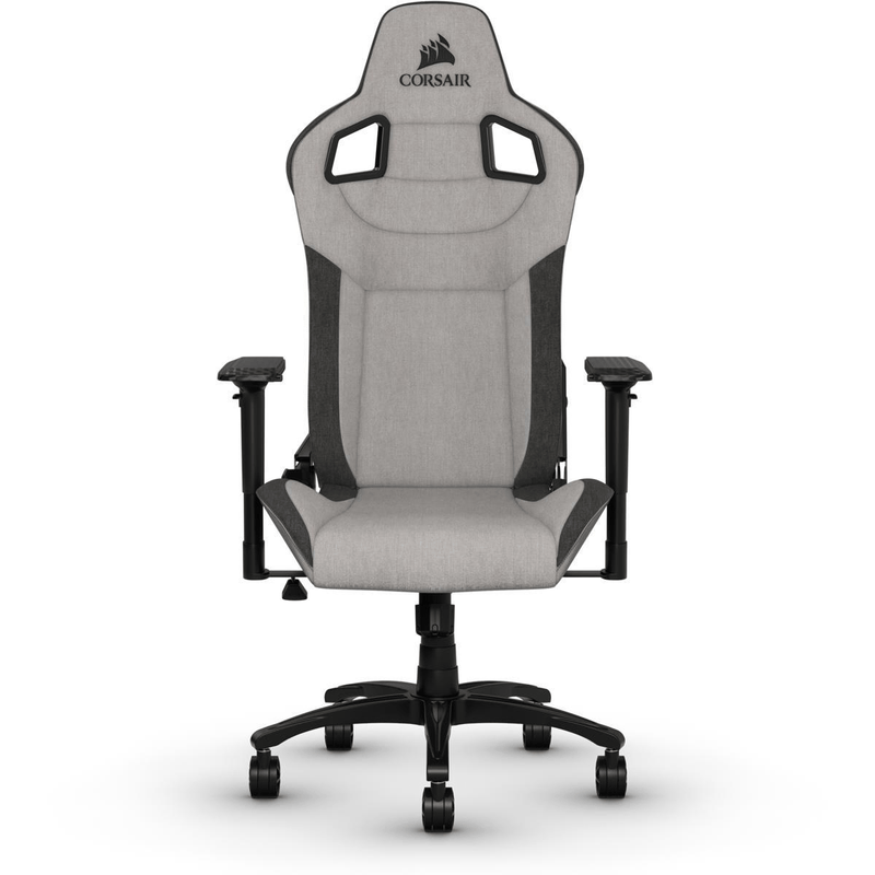 CORSAIR T3 RUSH; Fabric Gaming Chair; Gray/Charcoal