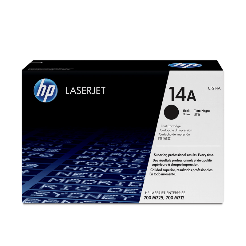 HP 14A Black Toner Cartridge 10,000 Pages Original CF214A Single-pack