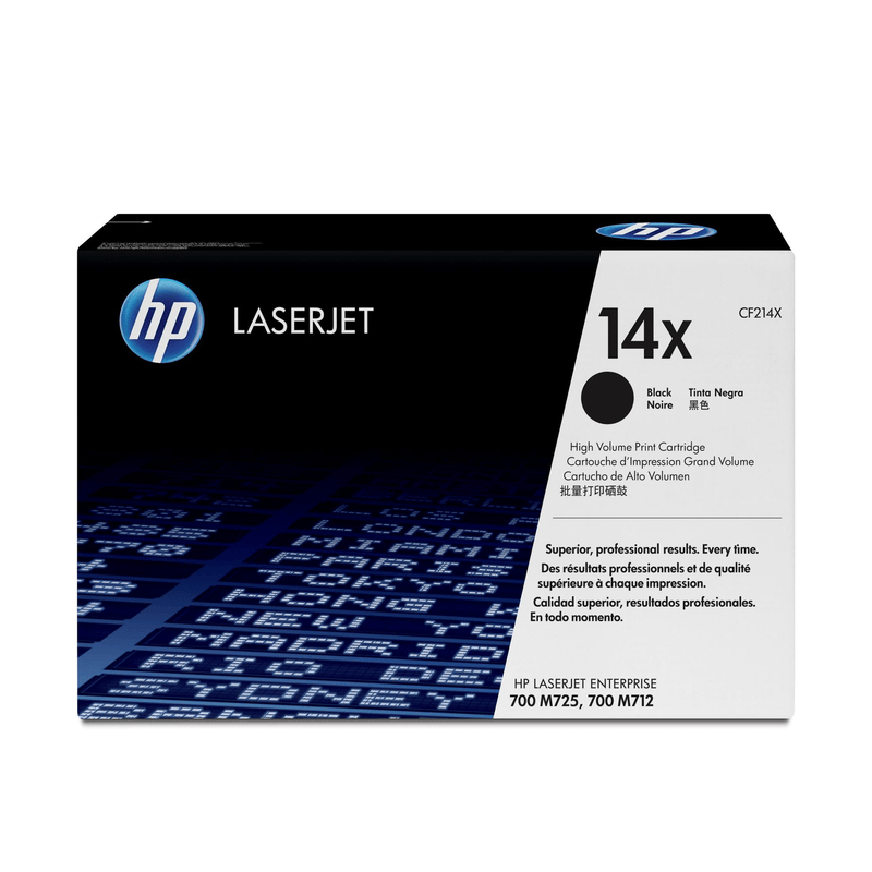 HP 14X Black Toner Cartridge 17,500 Pages Original CF214X Single-pack