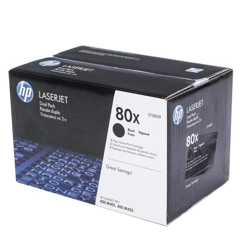 HP 80X Black Toner Cartridge 6,900 Pages Original CF280XF Single-pack