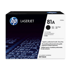 HP 81A Black Toner Cartridge 10,500 Pages Original CF281A Single-pack