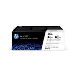 HP 83A Black Toner Cartridges 1,500 pages each Original CF283AD Dual-pack