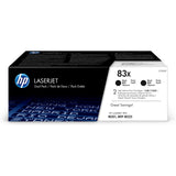 HP 83X Black Toner Cartridges 2,200 pages each Original CF283XD Dual-pack