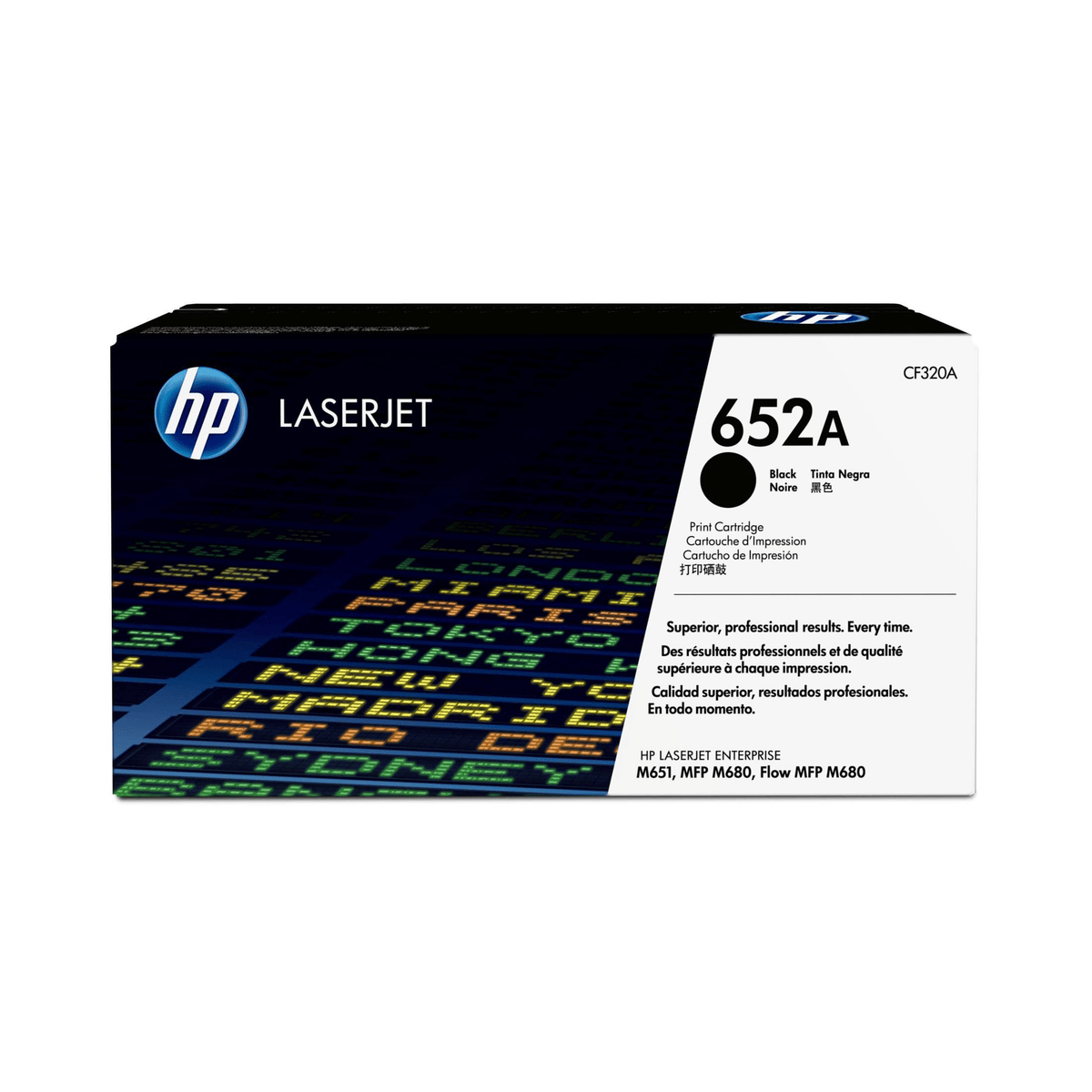 HP 652A Black Toner Cartridge 11,500 pages Original CF320A Single-pack ...