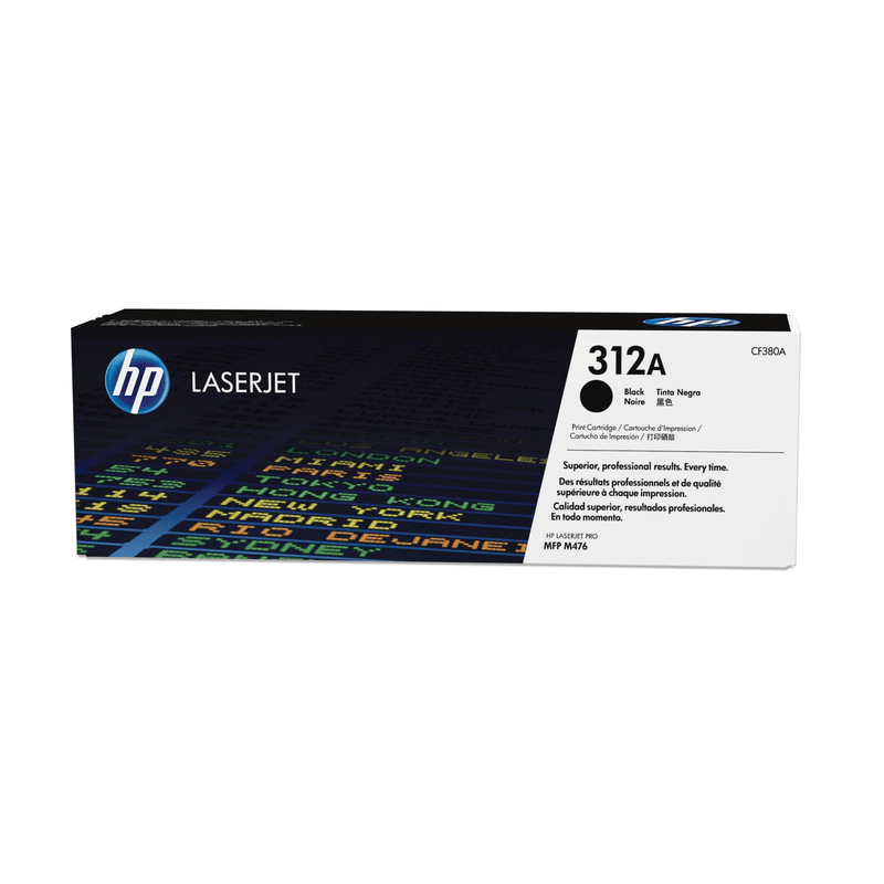 HP 312A Black Toner Cartridge 2280 Pages Original CF380A Single-pack