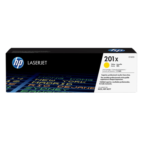 HP 201X Yellow Toner Cartridge 2,300 Pages Original CF402X Single-pack