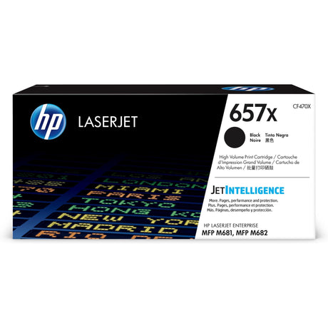 HP 657X Black Toner Cartridge 28,000 Pages Original CF470X Single-pack