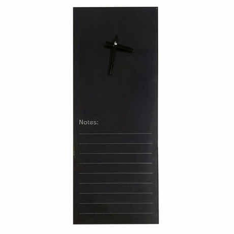 Parrot Glass Clock With Notes 200x580mm Black CG2058B