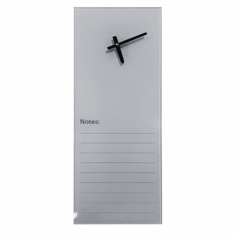 Parrot Glass Clock With Notes 200x 580mm Grey CG2058L