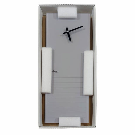 Parrot Glass Clock With Notes 200x 580mm Grey CG2058L